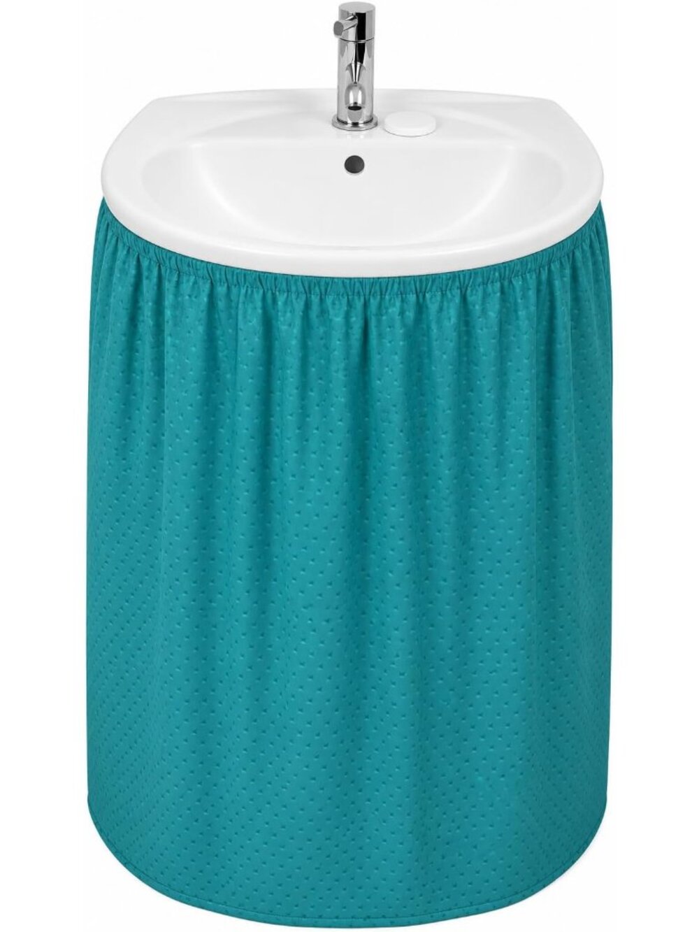 Diamond Stitch Fabric Bathroom Sink Skirt Utility Sink Waterproof Fits Standard